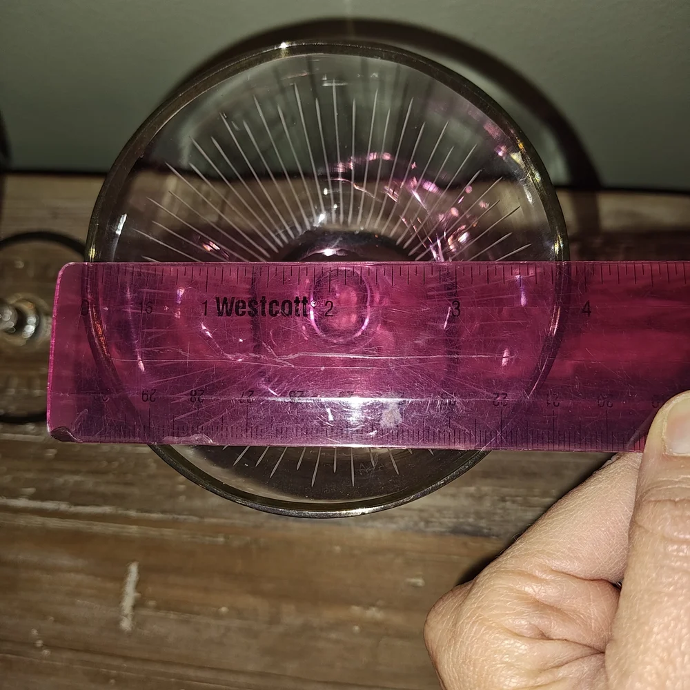 Set Of 2 Vintage Etched Champagne Glasses